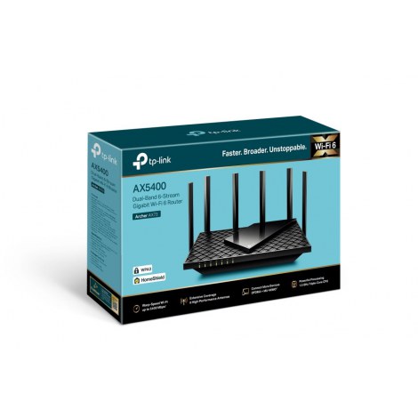TP-LINK | Archer AX73 | 802.11ax | 4804+574 Mbit/s | 10/100/1000 Mbit/s | Ethernet LAN (RJ-45) ports 4 | Mesh Support No | MU-Mi - 3